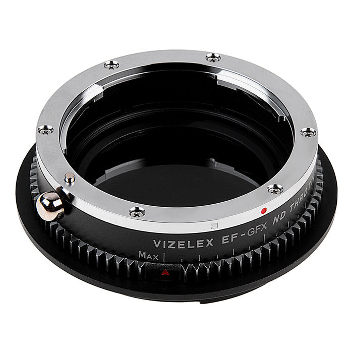 Vizelex ND Throttle Lens Adapter - Compatible with Canon EOS (EF / EF-S) D/SLR Lens to Fujifilm G-Mount Mirrorless Digital Camera with Built-In Variable ND Filter (2 to 8 Stops)