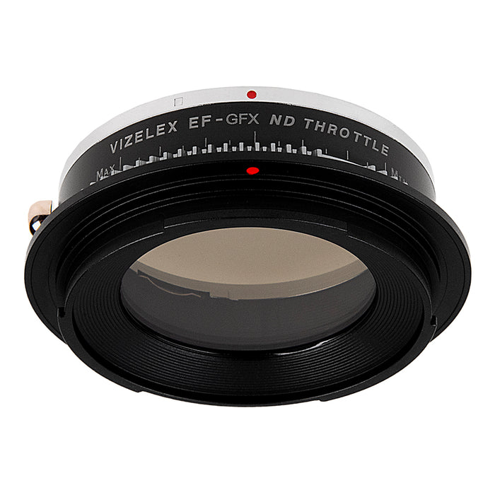 Vizelex ND Throttle Lens Adapter - Compatible with Canon EOS (EF / EF-S) D/SLR Lens to Fujifilm G-Mount Mirrorless Digital Camera with Built-In Variable ND Filter (2 to 8 Stops)