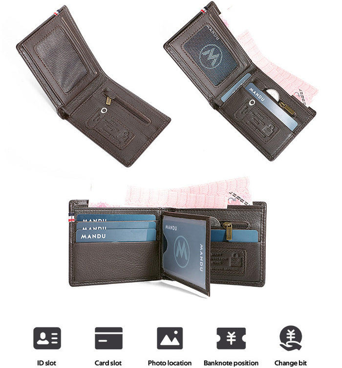 WA354 - Retro Genuine Leather Men's Wallet