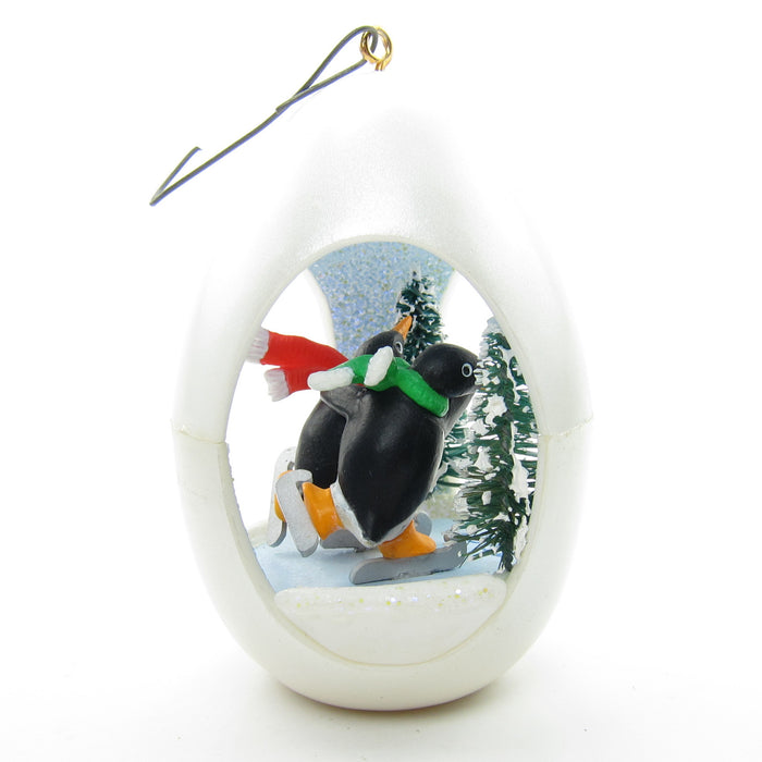 Hallmark Winter Surprise #2 penguins ice skating ornament