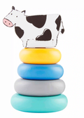 Wood Farm Stacking  Toy