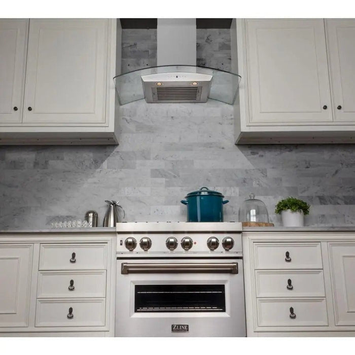 ZLINE 30" Stainless Steel Wall Range Hood KZ - 30 - Farmhouse Kitchen and Bath
