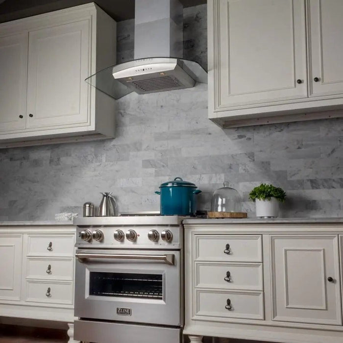 ZLINE 30" Stainless Steel Wall Range Hood KZ - 30 - Farmhouse Kitchen and Bath