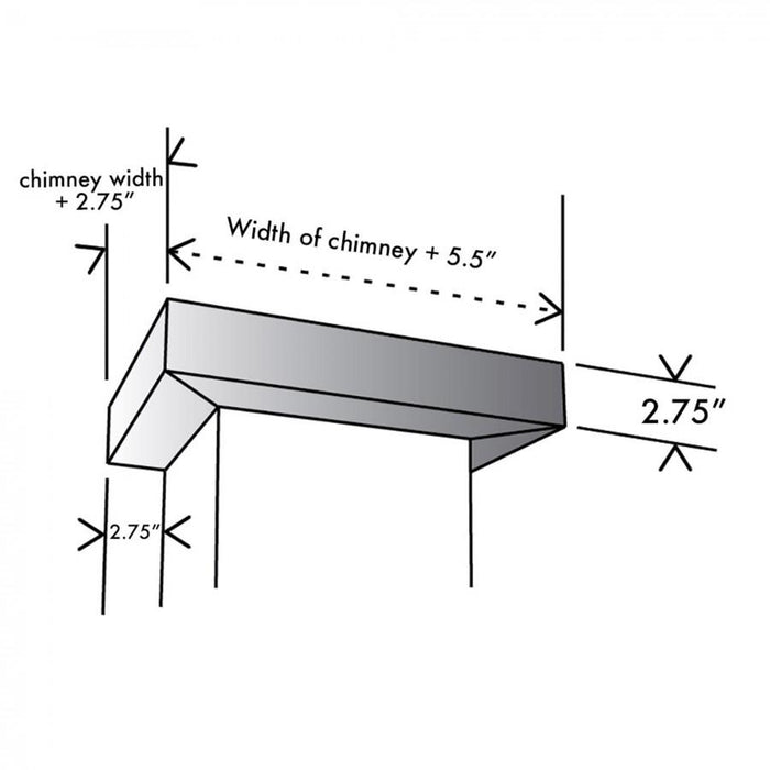 ZLINE Vented Crown Molding for Range Hoods w/Recirculating Option, CM6V - 8667C - Farmhouse Kitchen and Bath